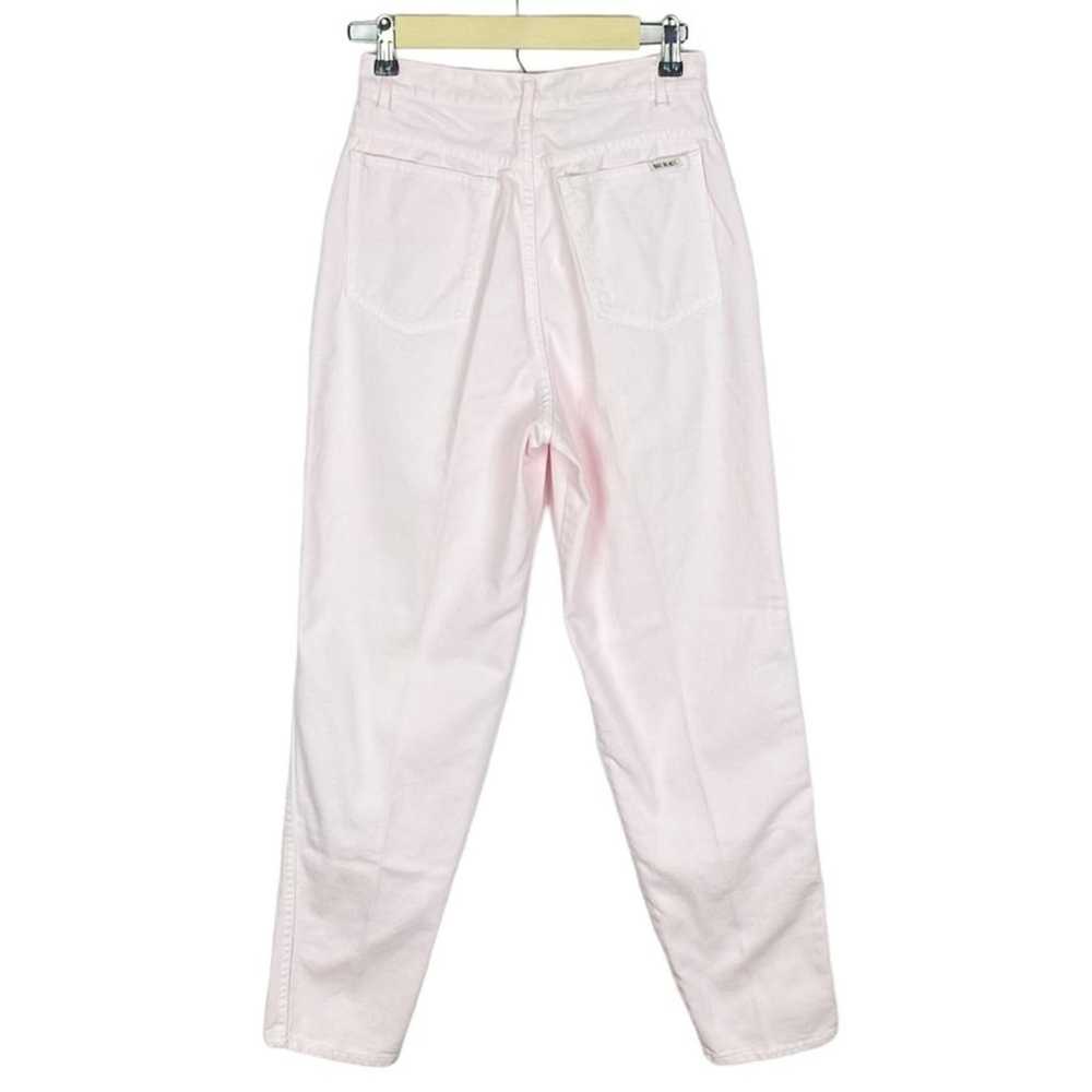 Vintage Bill Blass High Rise Mom Denim Pink Jeans… - image 2
