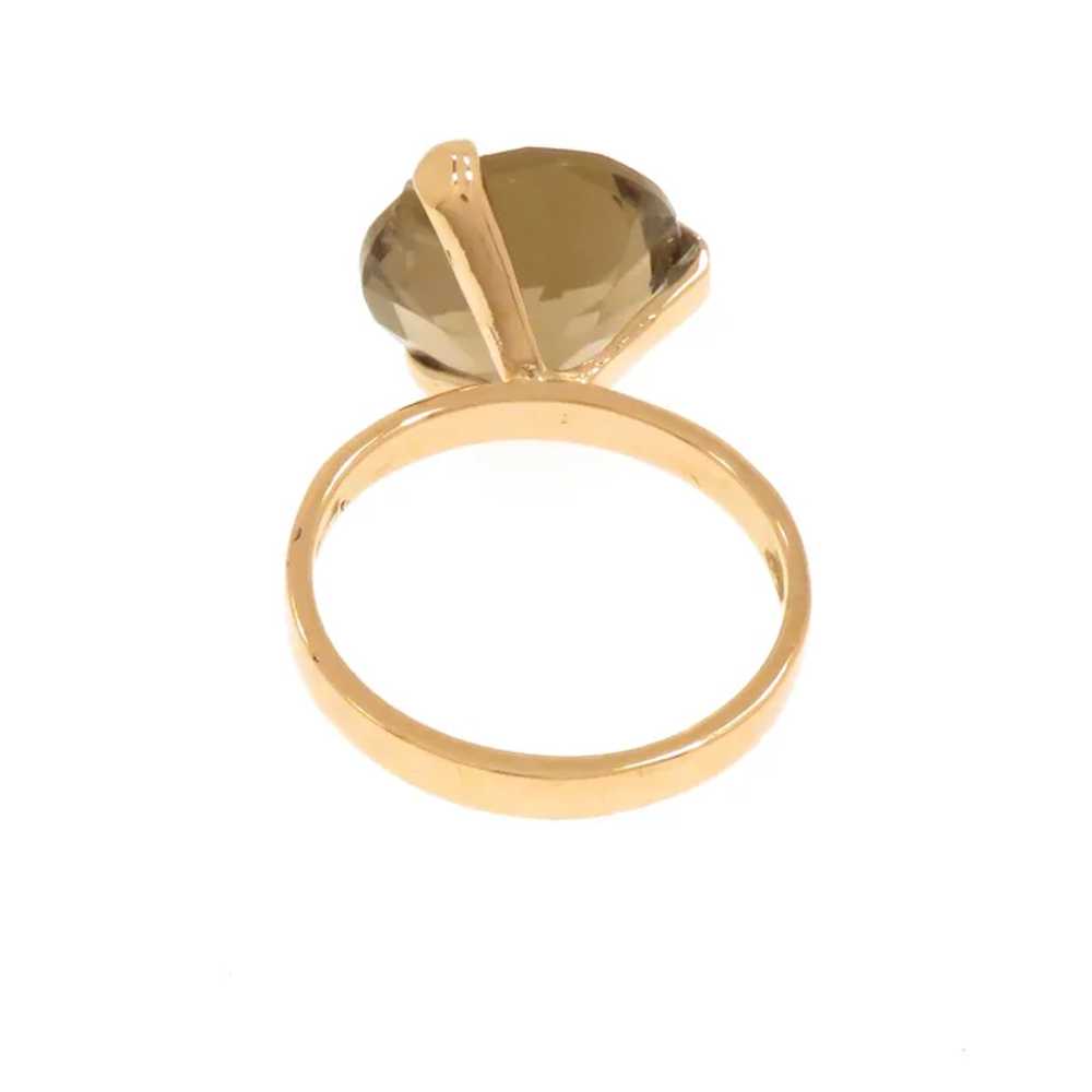 Cocktail ring in 9 carat rose gold with smooth ci… - image 9