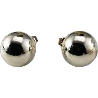 Tiffany & Co. Sterling Silver Ball 10mm Earrings #