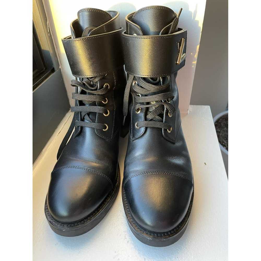 Louis Vuitton Leather biker boots - image 2