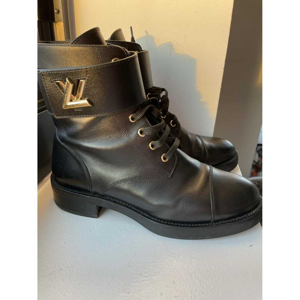 Louis Vuitton Leather biker boots - image 3