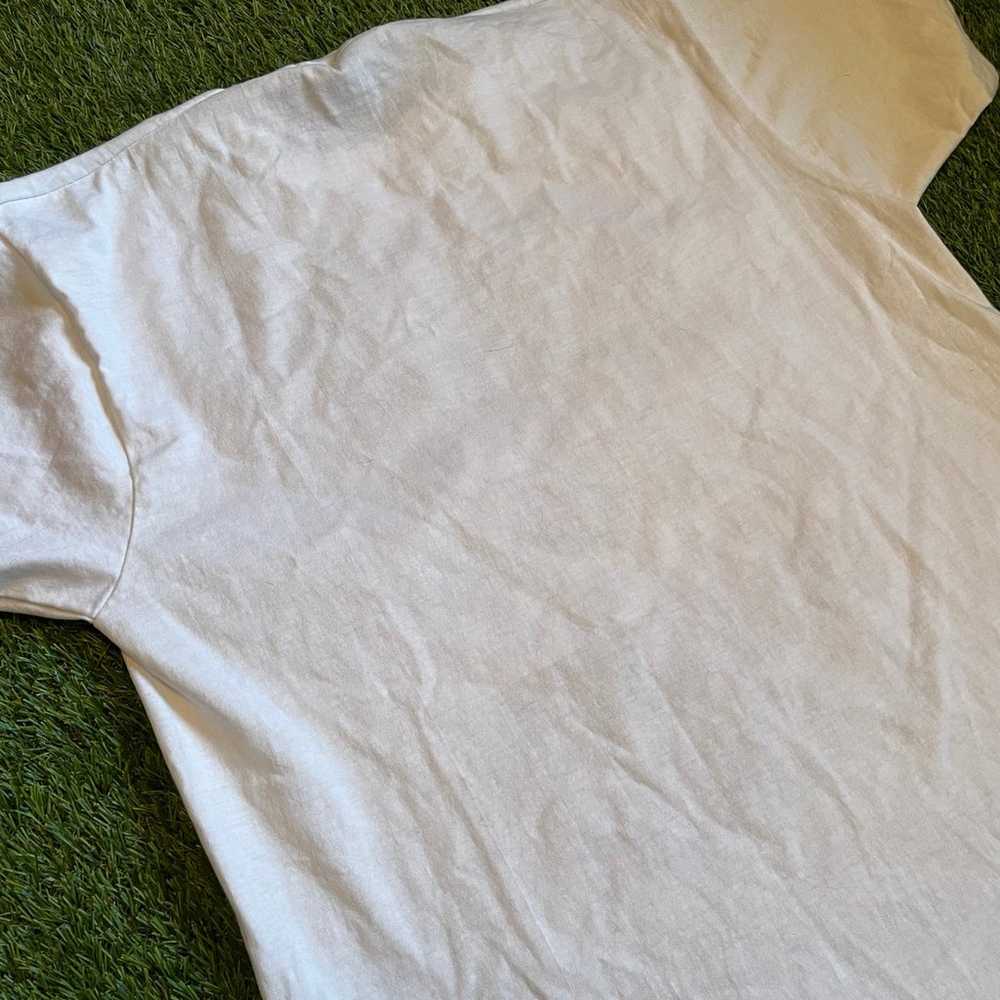 Vintage 1992 White Irish Shirt Size Large Made In… - image 7