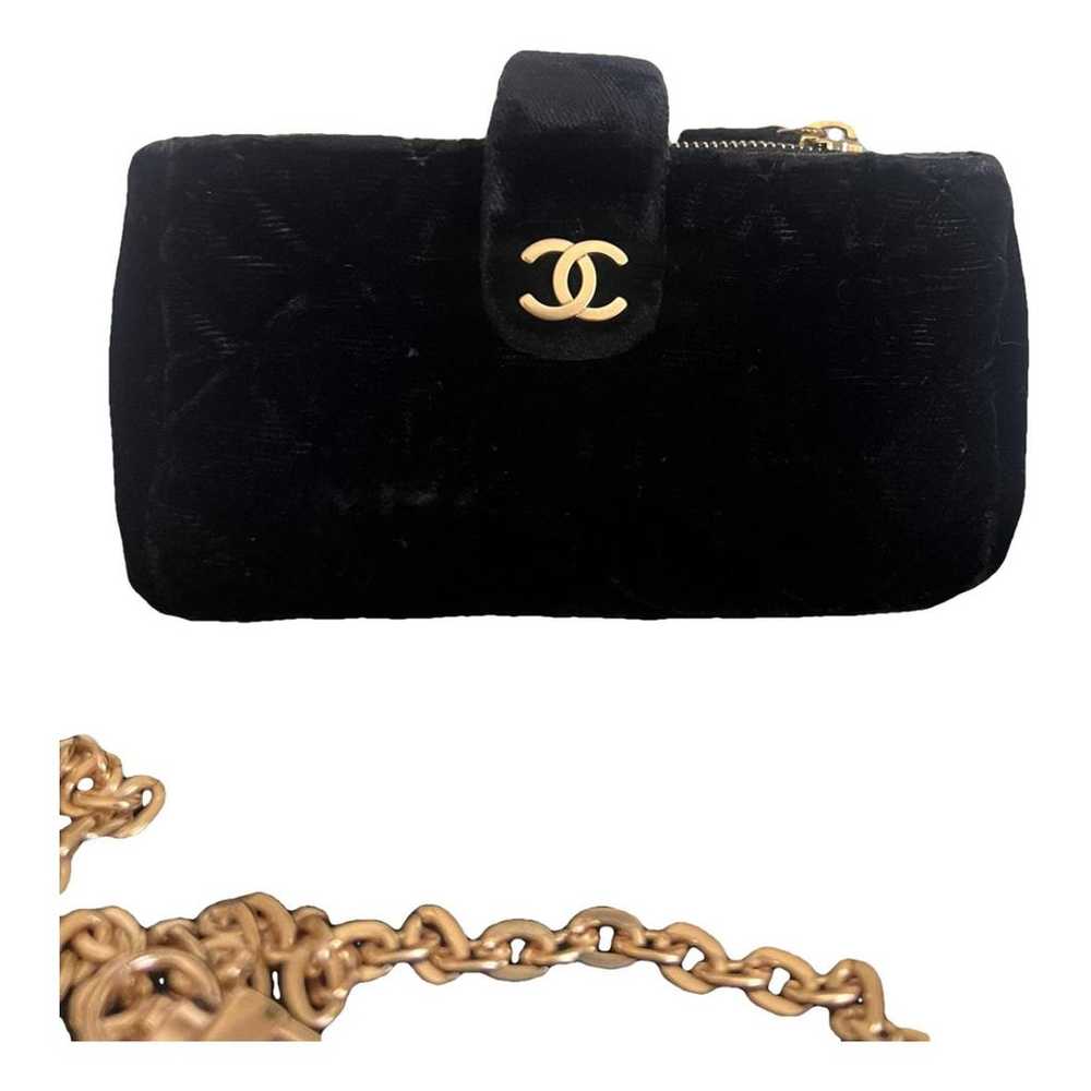 Chanel Timeless/Classique velvet clutch bag - image 1