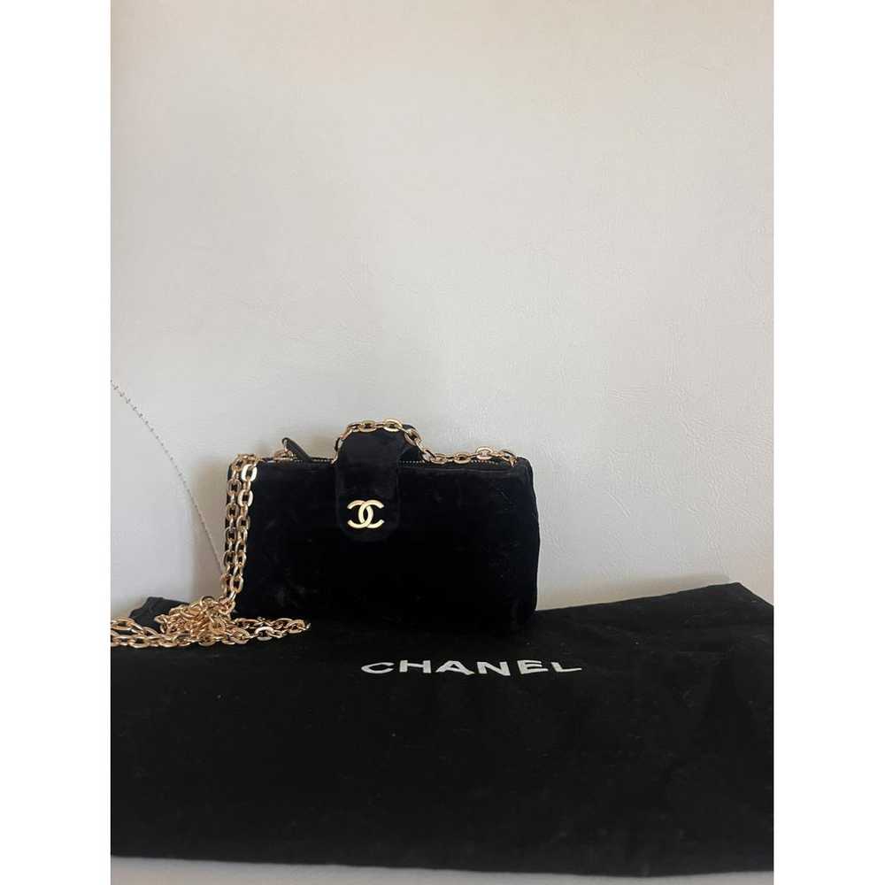 Chanel Timeless/Classique velvet clutch bag - image 2