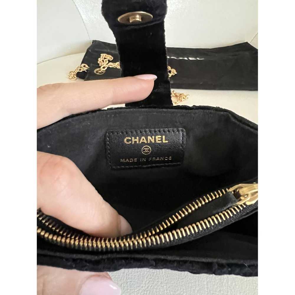 Chanel Timeless/Classique velvet clutch bag - image 4