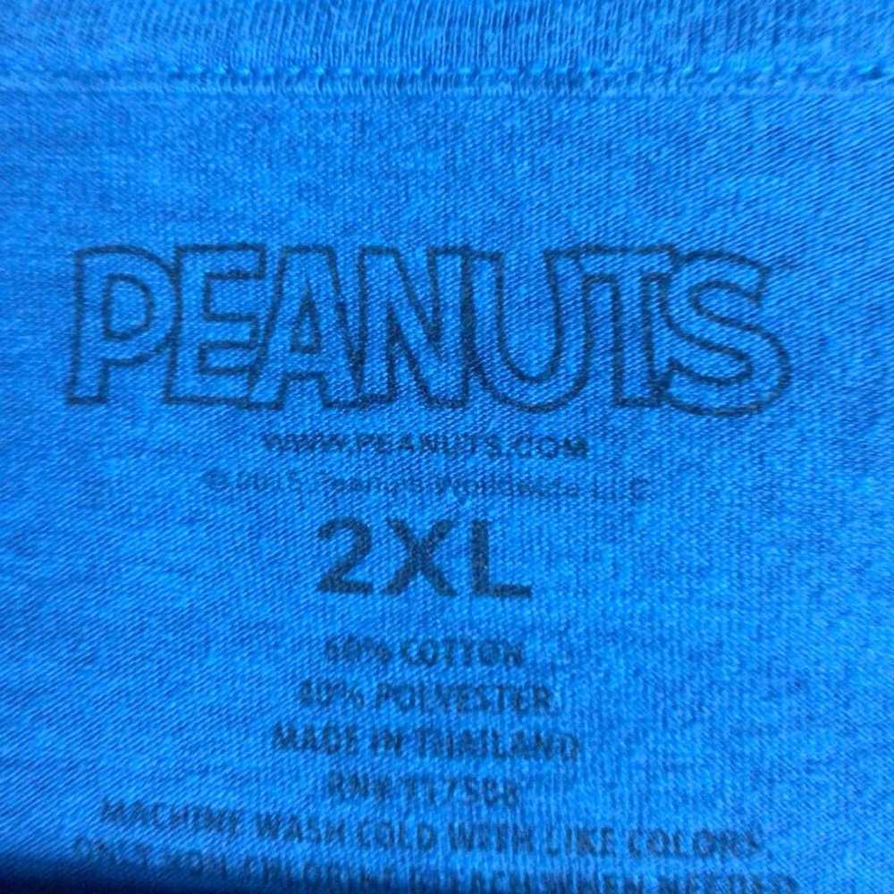 Peanuts Charlie Brown music gamer T Shirt Blue 2X… - image 3