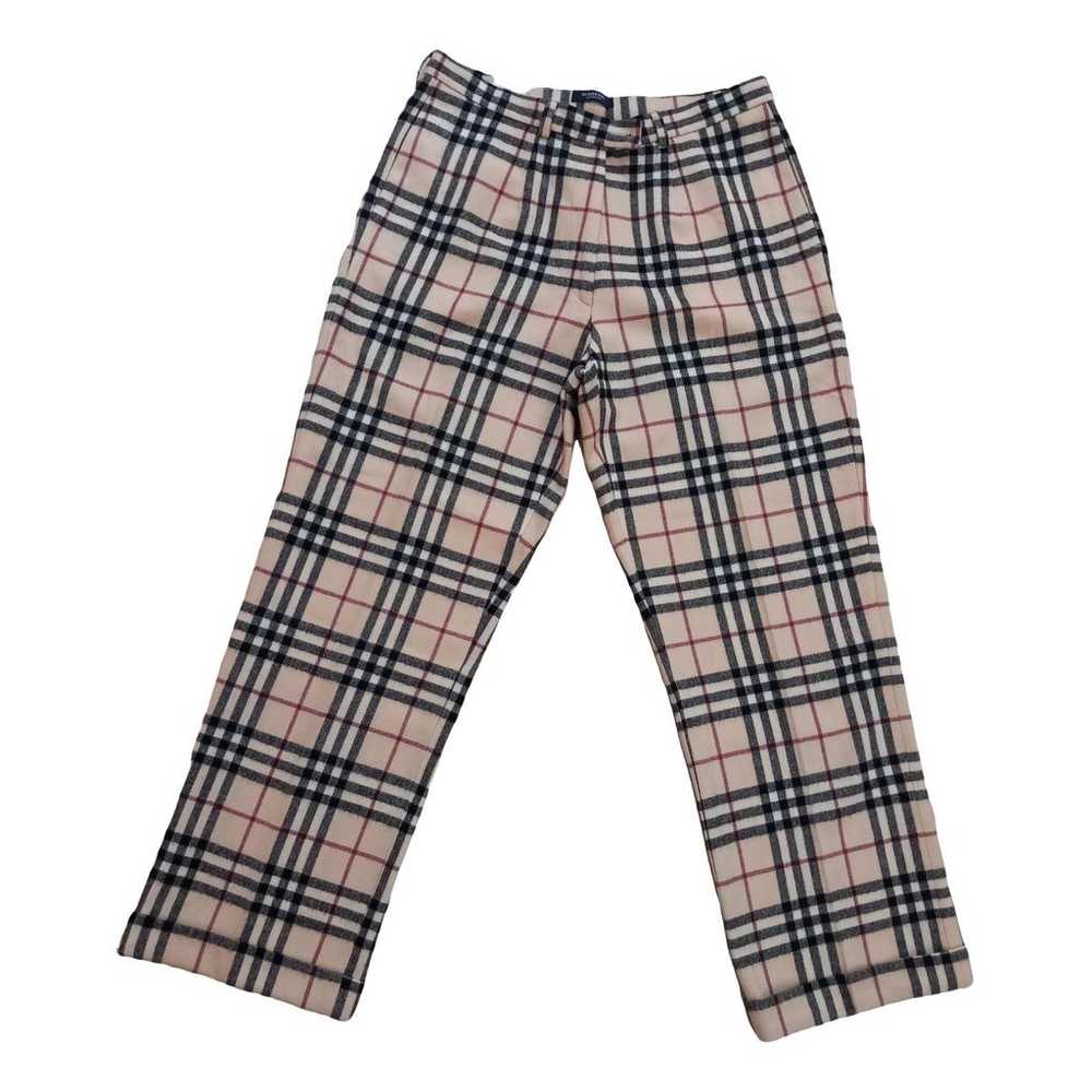 Burberry Wool large pants - image 1