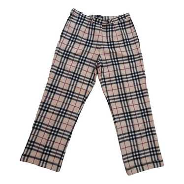 Burberry Wool large pants - image 1