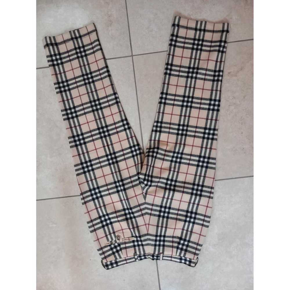 Burberry Wool large pants - image 2