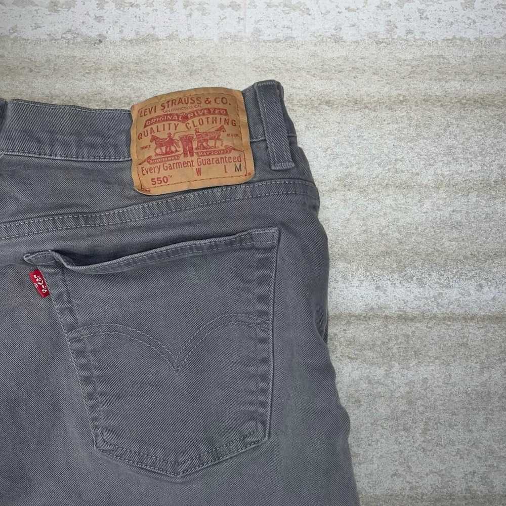 Vintage Levis Jeans 550 Relaxed Fit Tapered Smoke… - image 3