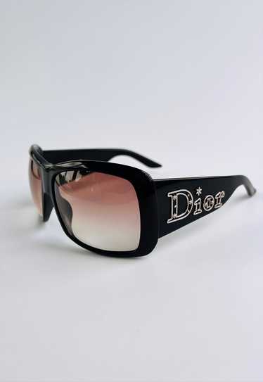 Christian Dior Sunglasses Logo Black Brown Square 
