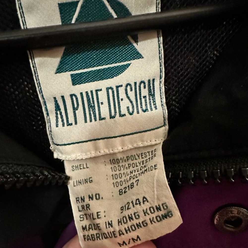 Purple Vintage Alpine Design Goretex Pullover Par… - image 5