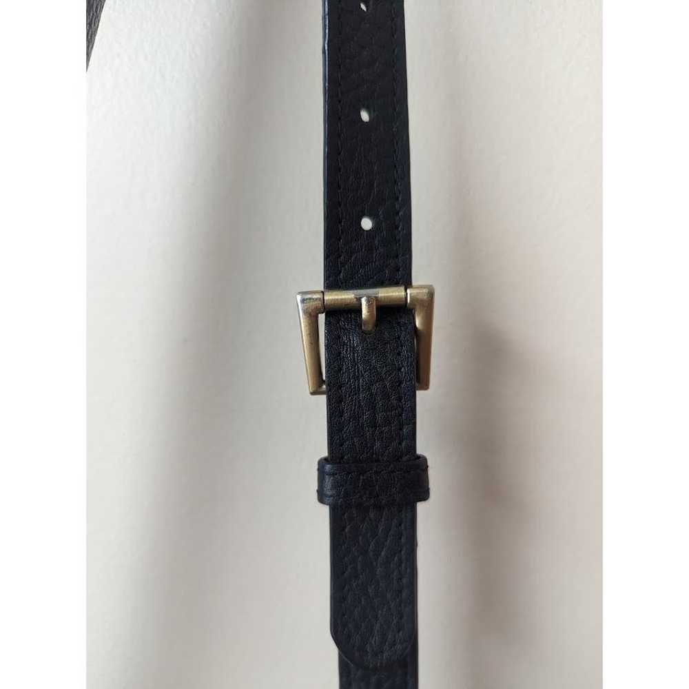 GiGi New York Black Leather Crossbody Satchel Peb… - image 11