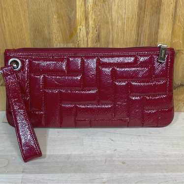 Hobo International Red Patent Leather Quilted Wris
