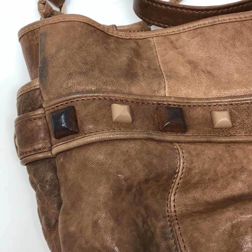 Junior Drake Studded Leather Bucket Bag - image 8