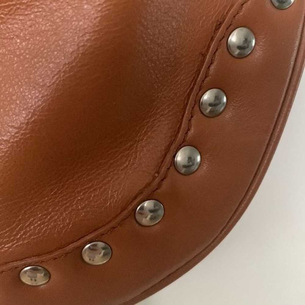 FURLA Studded Hobo Drawstring Leather Shoulder Ha… - image 5