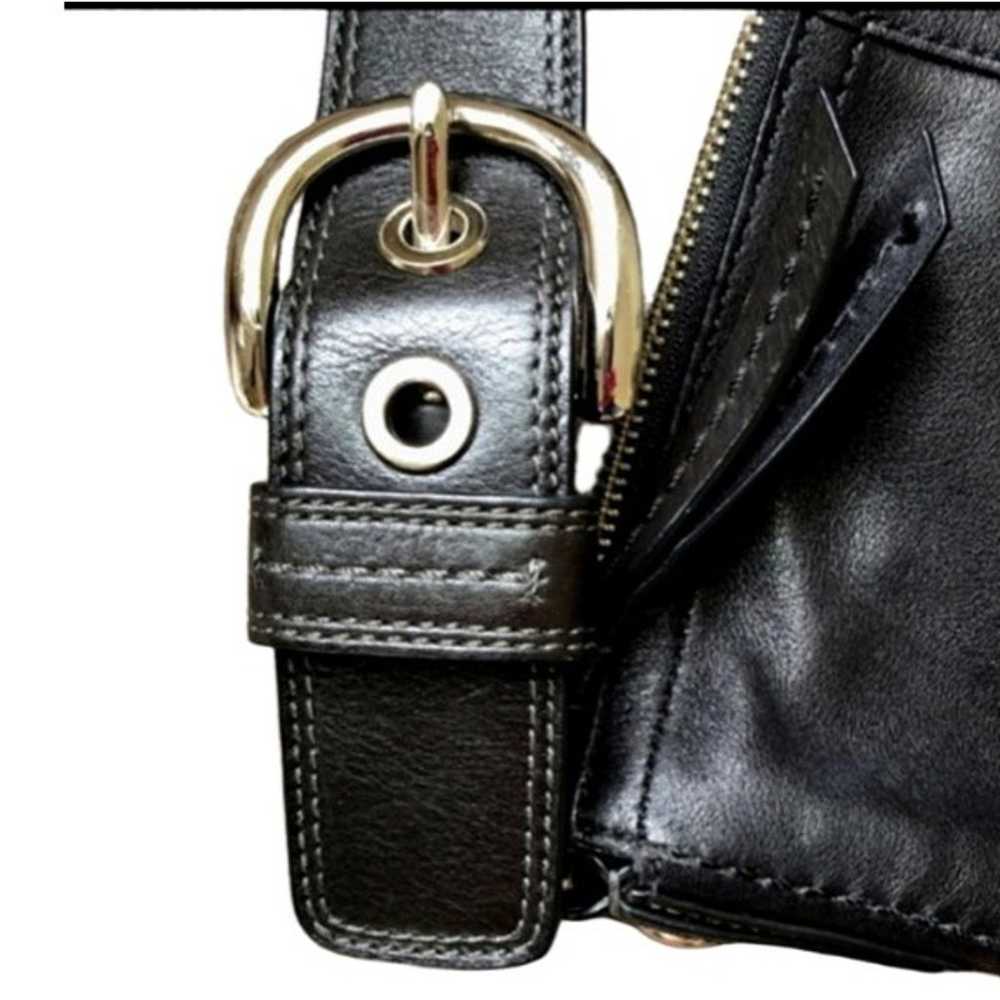 COACH Soho Saddle Leather Hobo Shoulder Bag EUC - image 11