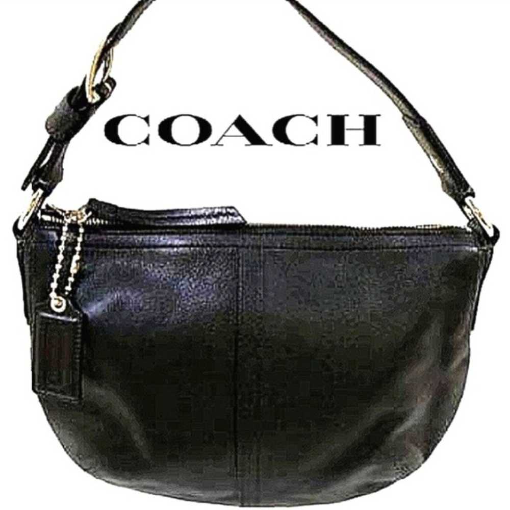 COACH Soho Saddle Leather Hobo Shoulder Bag EUC - image 1