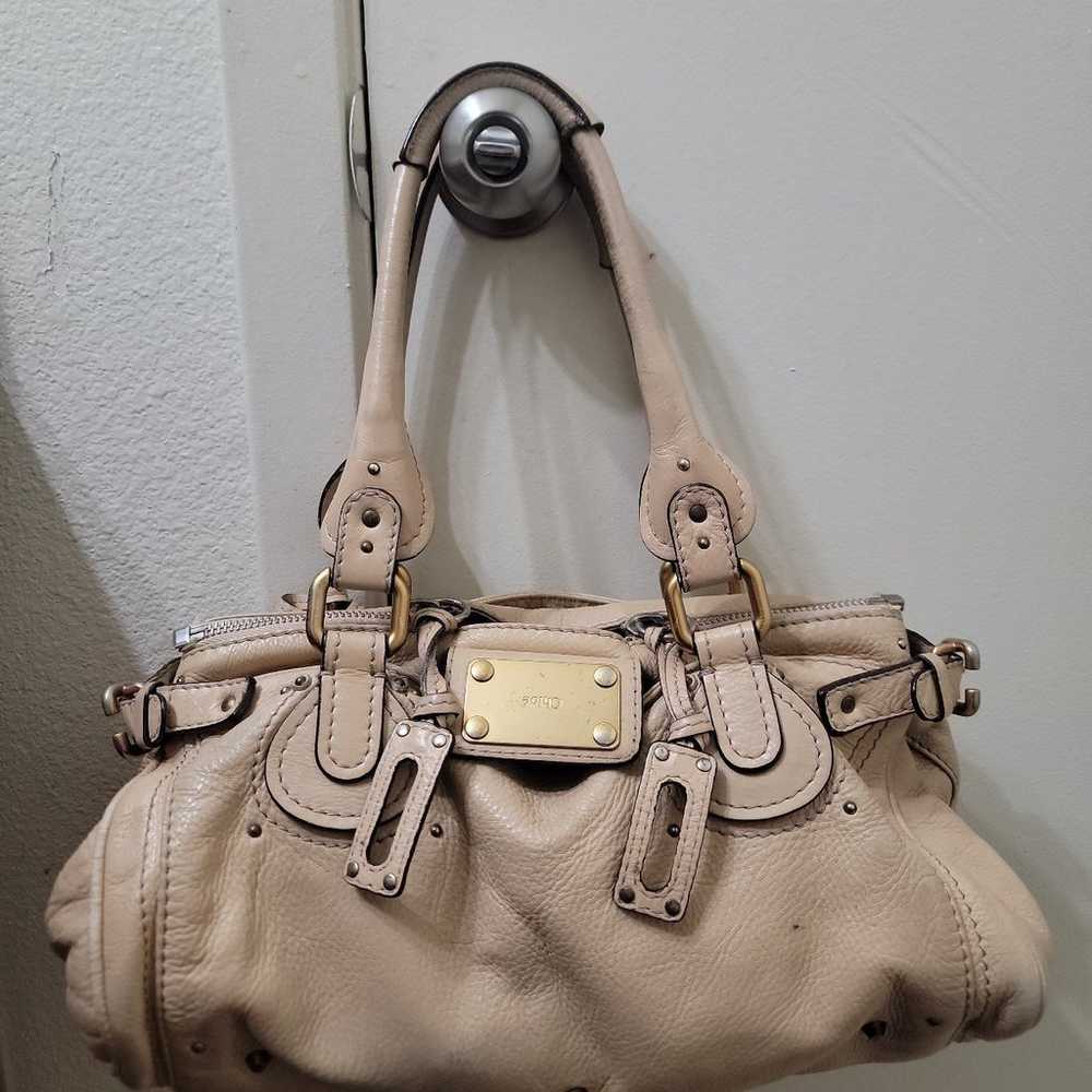 Leather handbag chloé - image 1