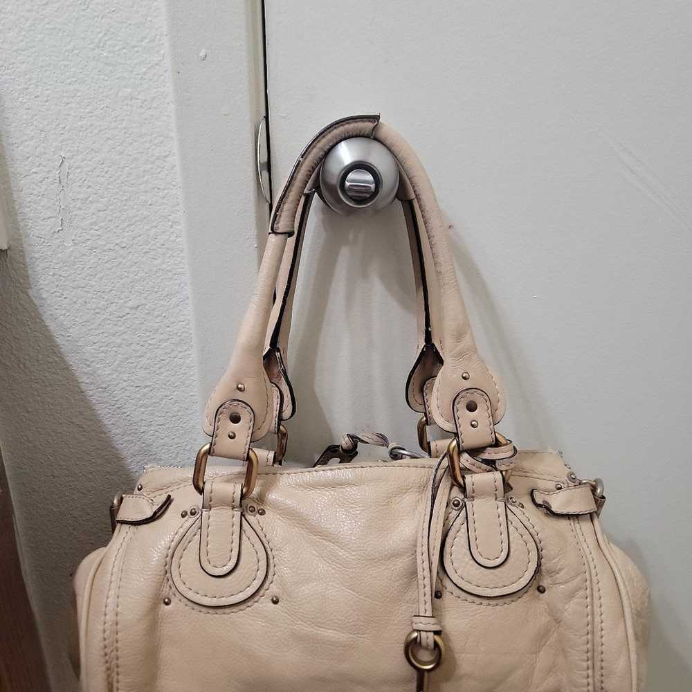 Leather handbag chloé - image 2