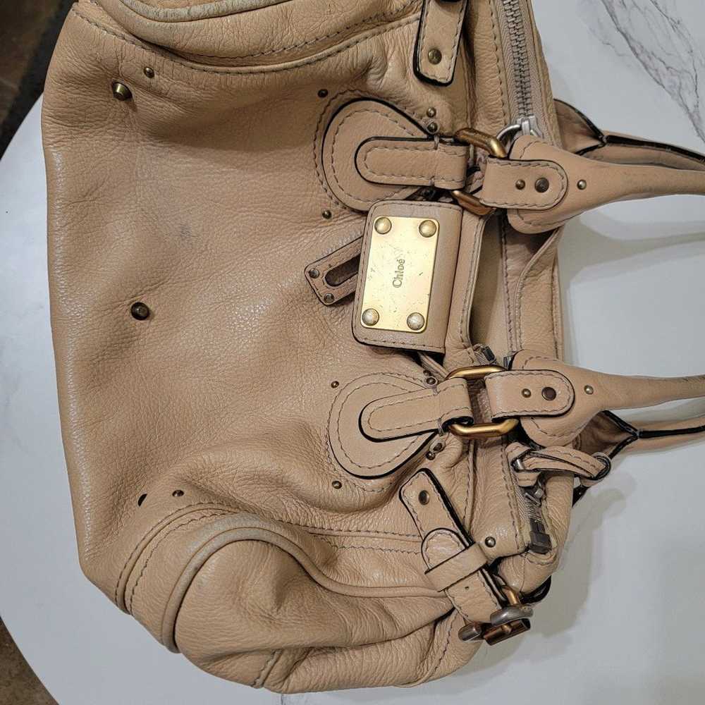 Leather handbag chloé - image 3
