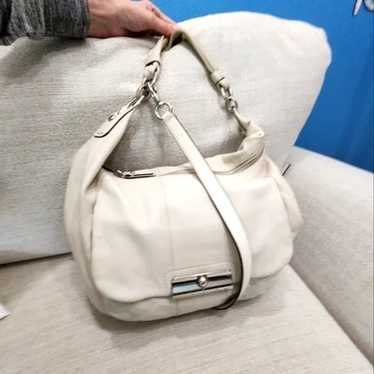 Vintage Coach Kristen Ivory Leather shoulder bag