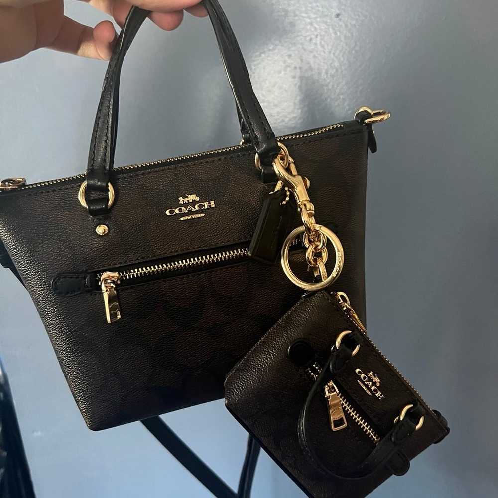 Coach Mini Gallery Tote and Keychain - image 1