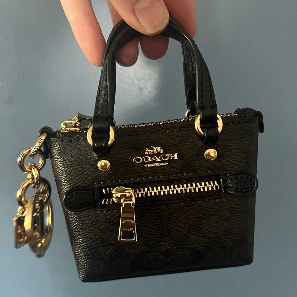 Coach Mini Gallery Tote and Keychain - image 6