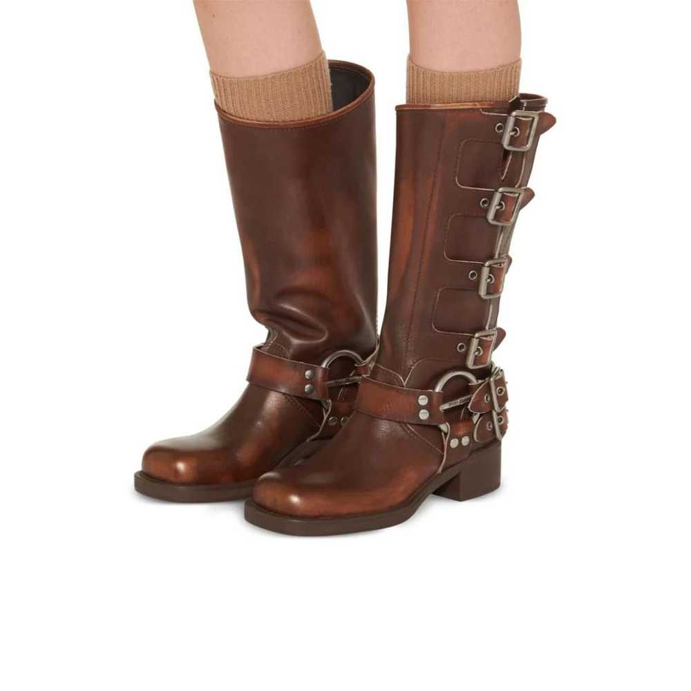 Miu Miu Leather boots - image 3