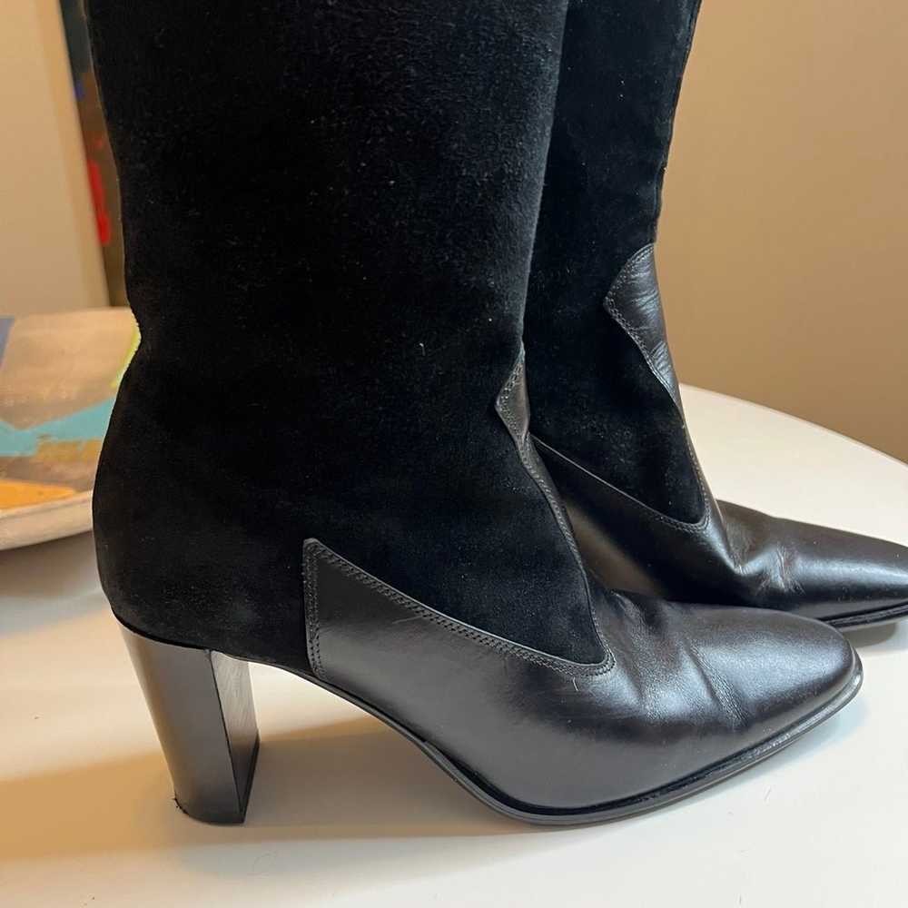 Massimo Baldi leather heeled boots - image 6