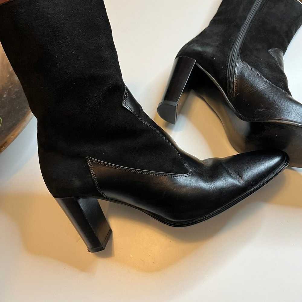 Massimo Baldi leather heeled boots - image 8