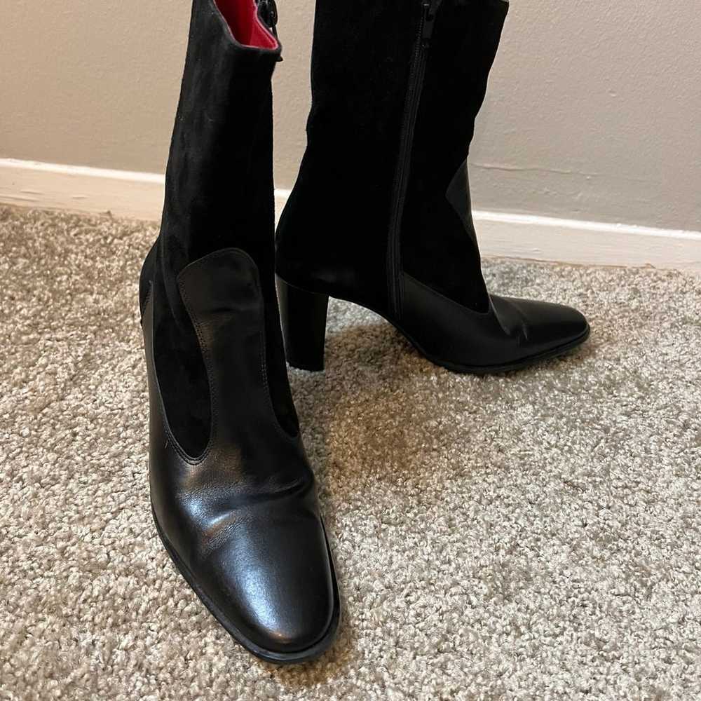 Massimo Baldi leather heeled boots - image 9
