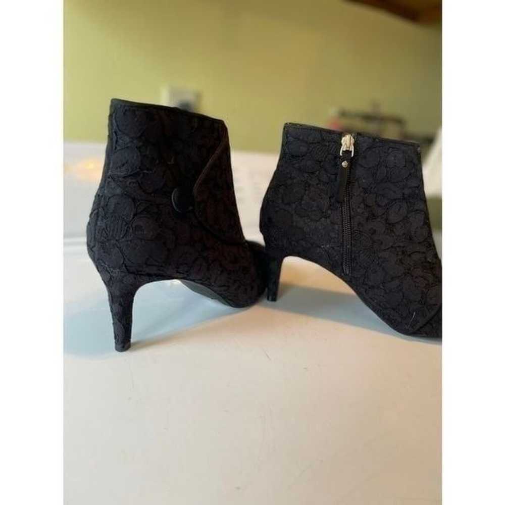 Kelly and Katie Black Booties with Lacey Fabric (… - image 3