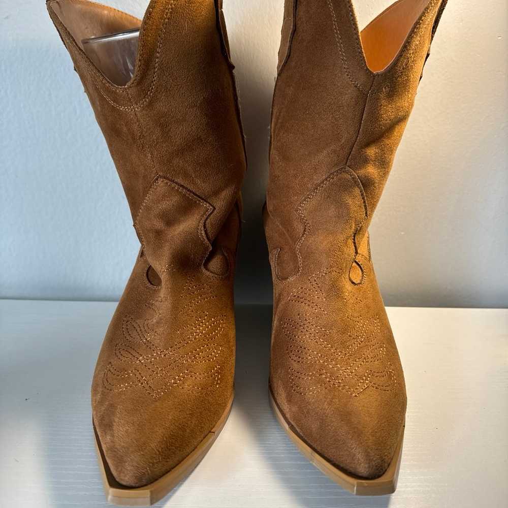 Size 8 - Princess Polly Brown Cowboy boots -women… - image 1