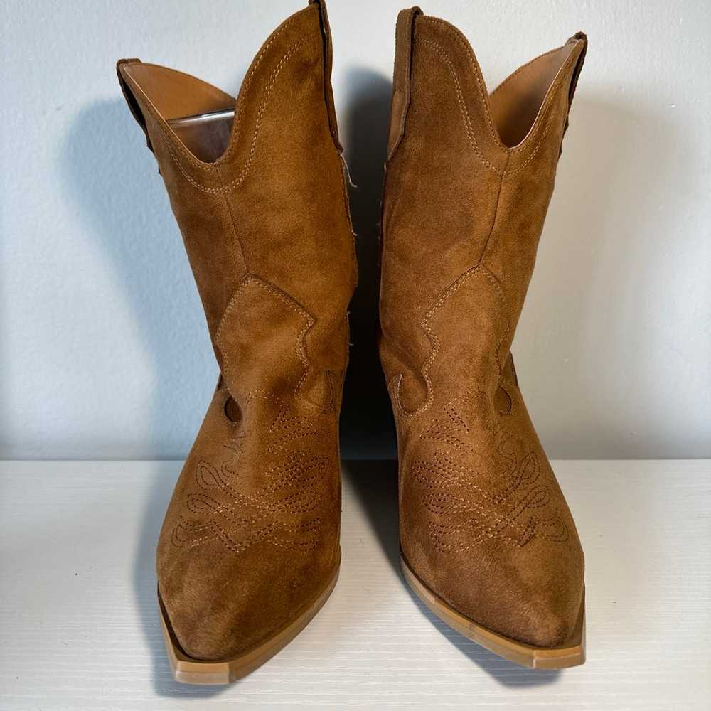 Size 8 - Princess Polly Brown Cowboy boots -women… - image 2
