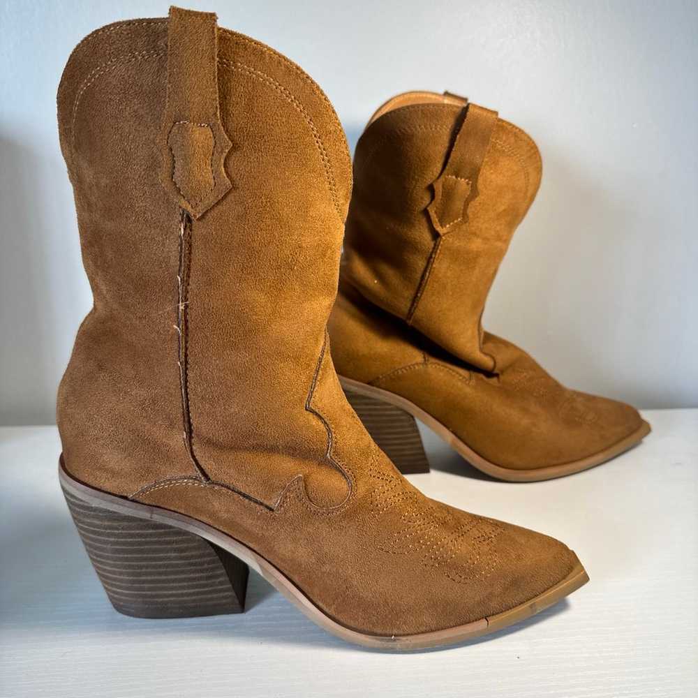 Size 8 - Princess Polly Brown Cowboy boots -women… - image 3