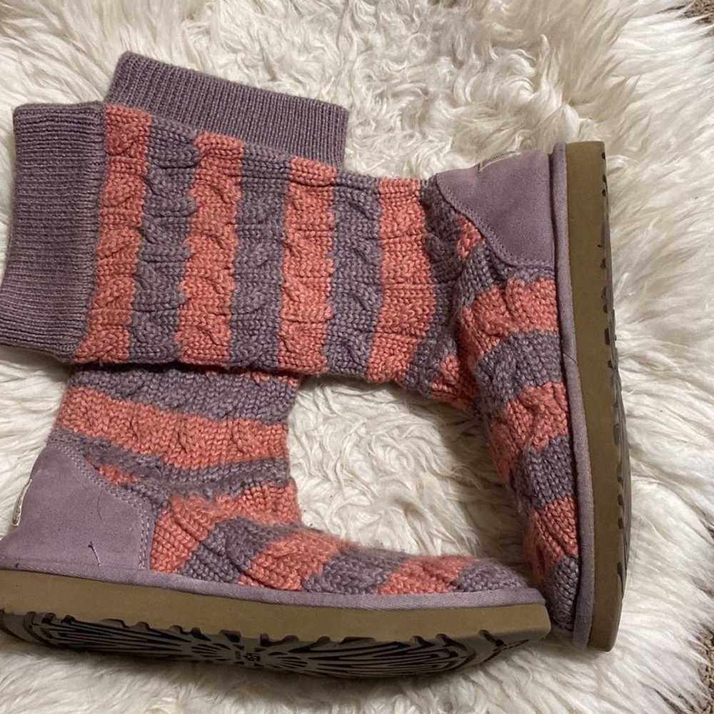 UGG Cable Knit Boots In stivale donna pink/ lilac… - image 10