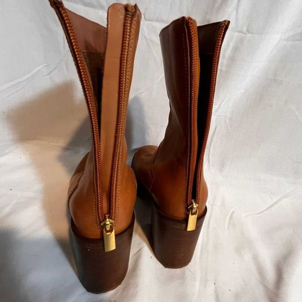 Free People Portwood Heel Boots Size 38 Tan Brown - image 3