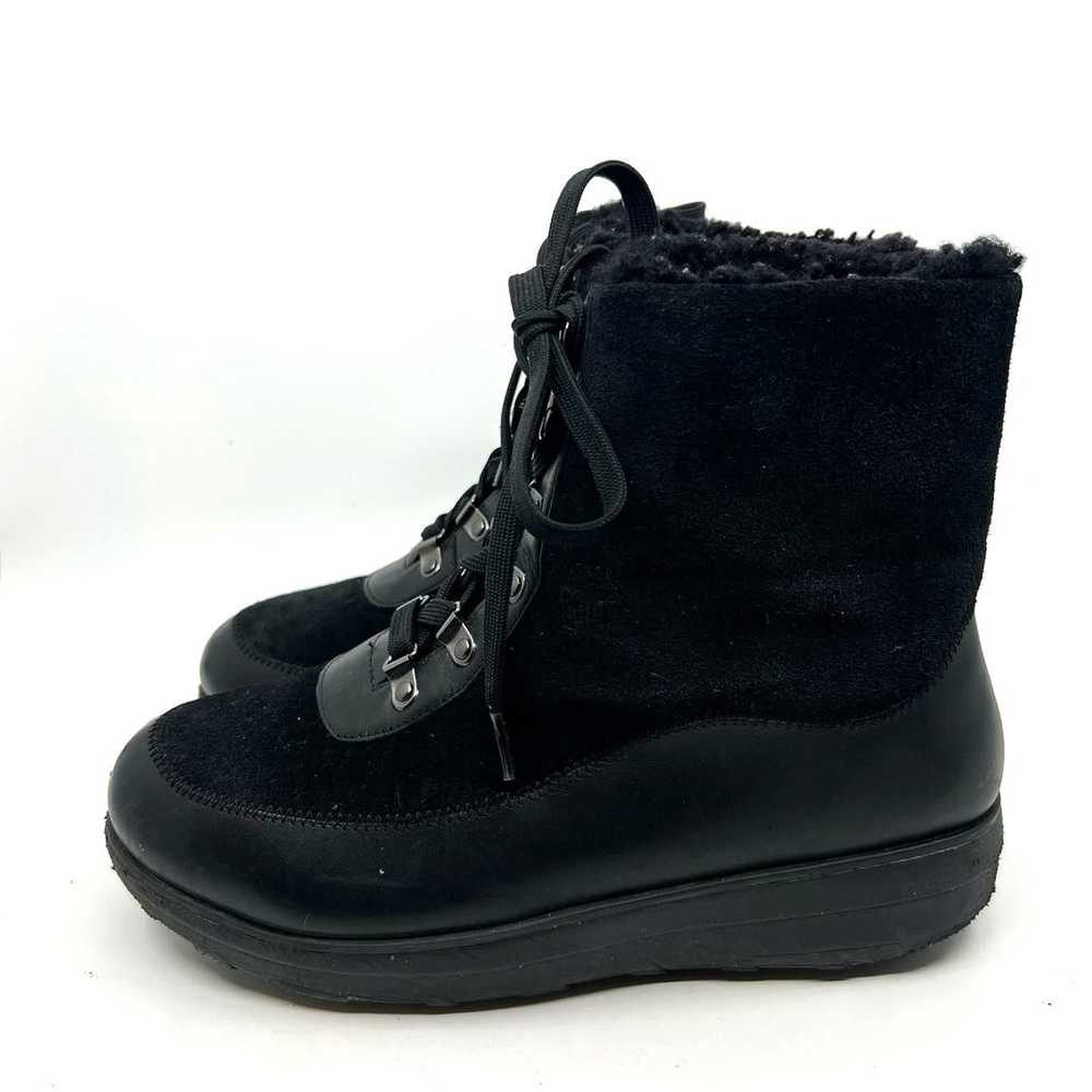 FitFlop MUKLUK  Shearling-Lined Laced Ankle Boots… - image 2