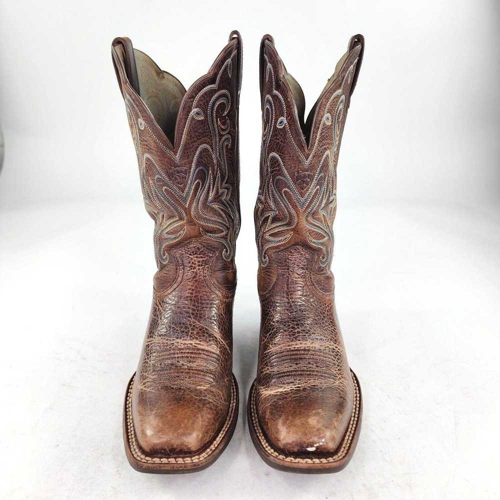 Ariat Legend Square Toe Brown Leather Boot US 7 B… - image 2