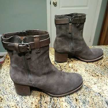 Trask Womens Madison Brown Suede Ankle Boots Size 