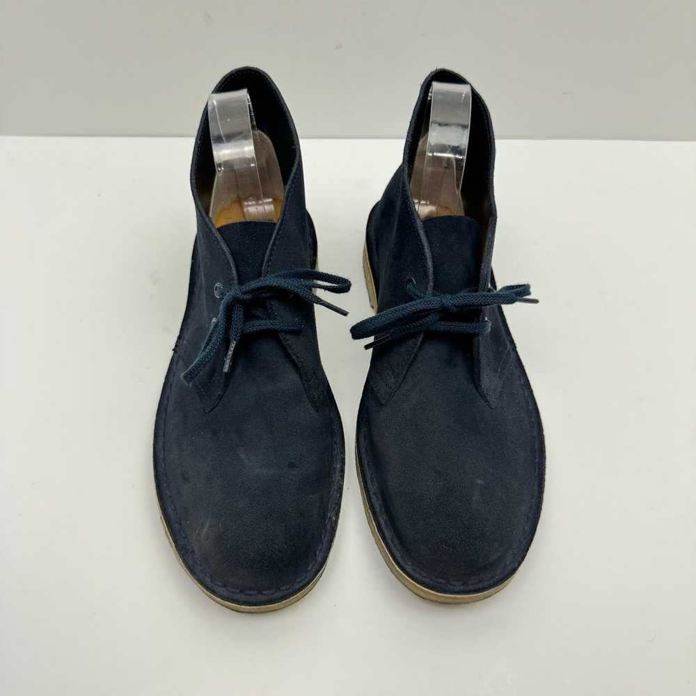 Clarks Women's Dark Navy Blue Suede Leather Lace … - image 2