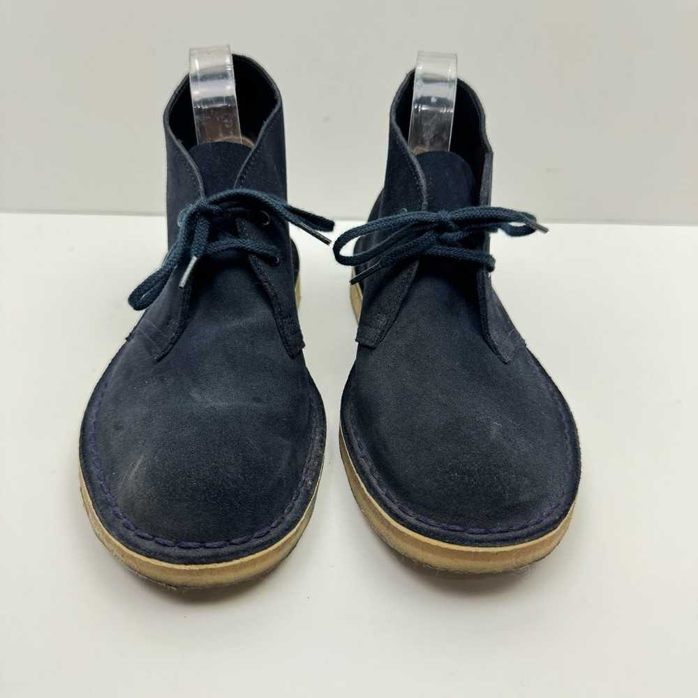 Clarks Women's Dark Navy Blue Suede Leather Lace … - image 3