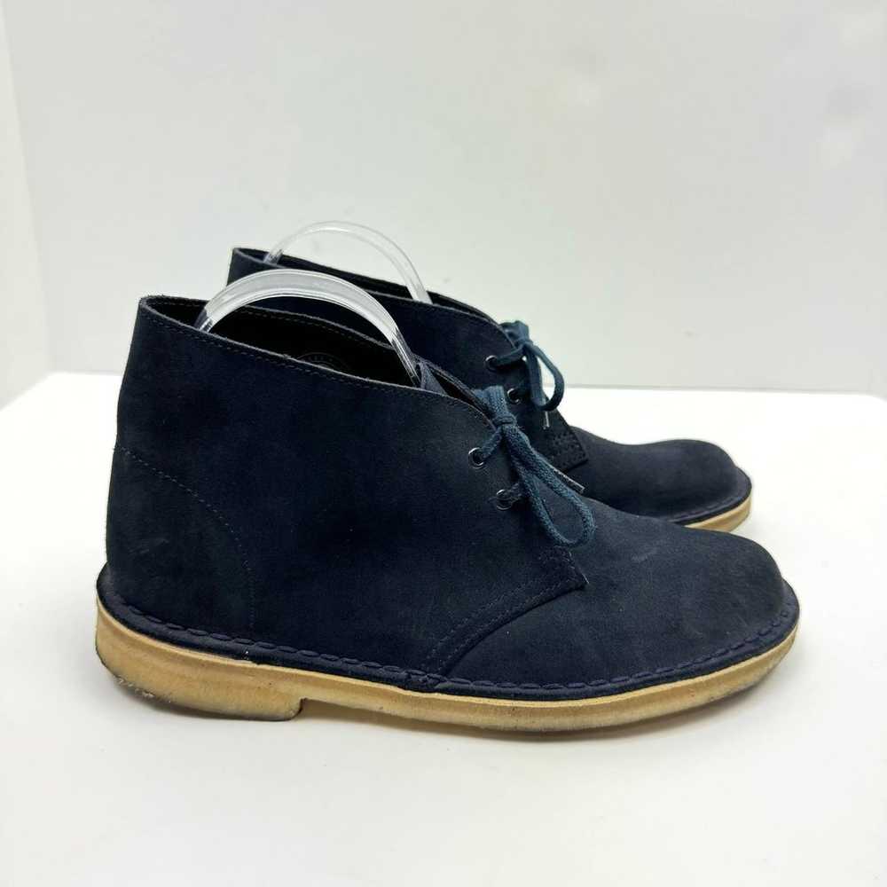 Clarks Women's Dark Navy Blue Suede Leather Lace … - image 4