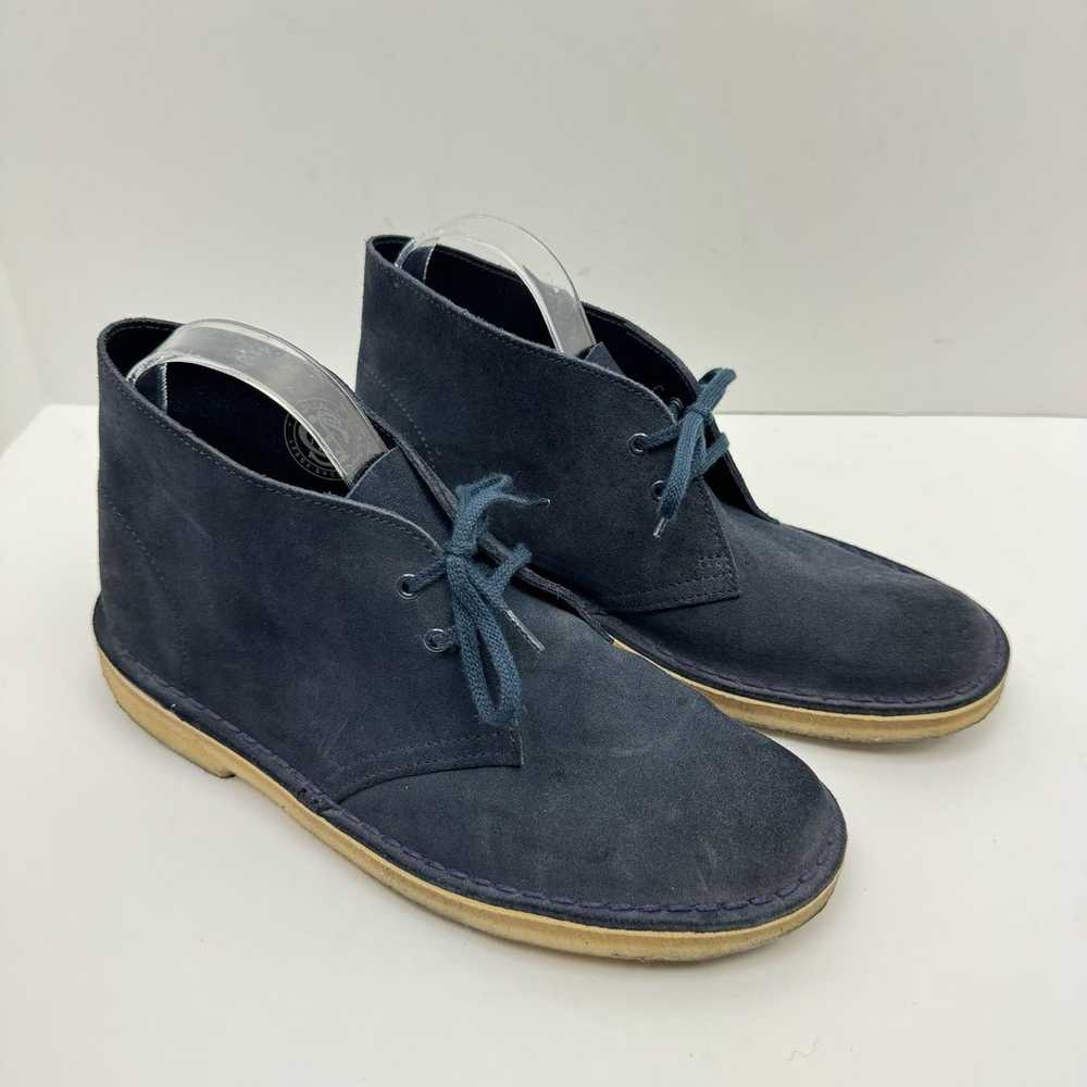 Clarks Women's Dark Navy Blue Suede Leather Lace … - image 6