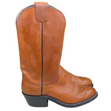 Olathe Women’s Honey Brown Pull on Cowboy Boots S… - image 1