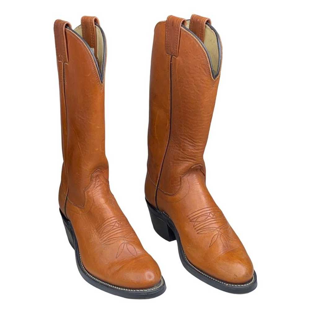 Olathe Women’s Honey Brown Pull on Cowboy Boots S… - image 2