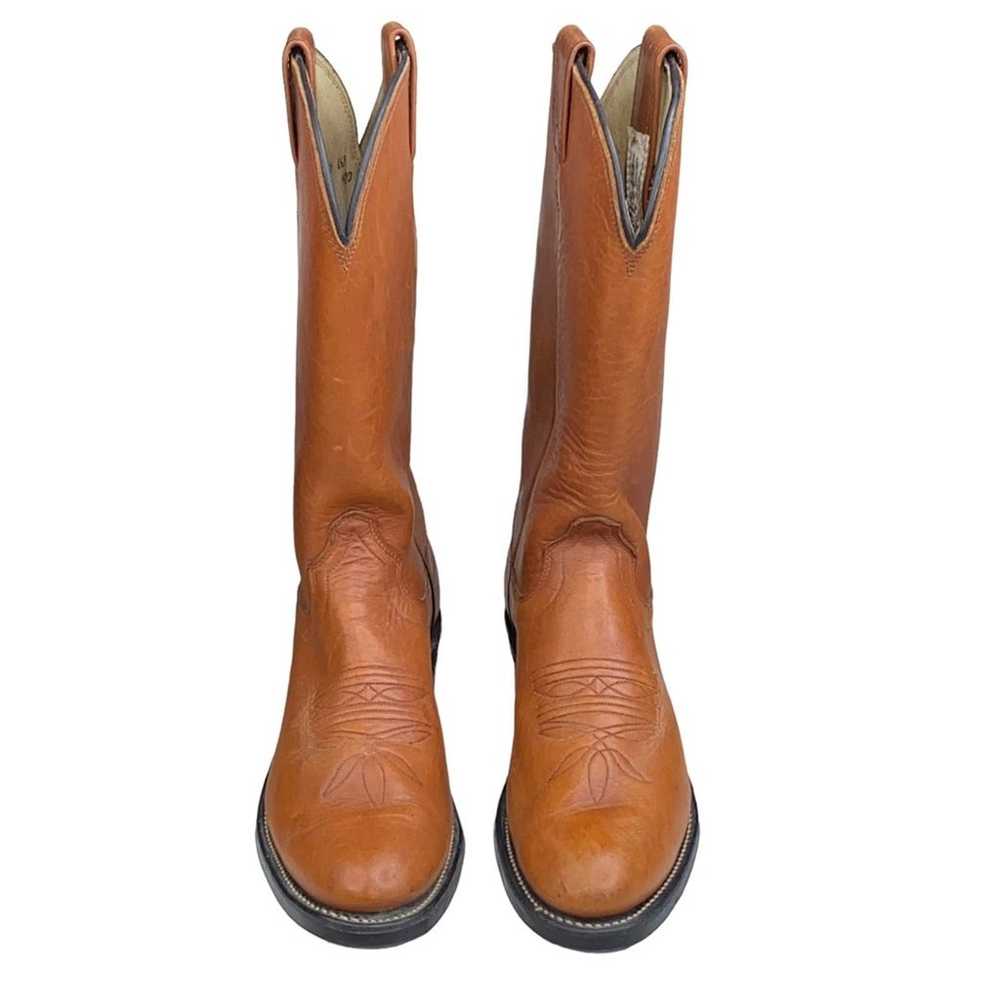 Olathe Women’s Honey Brown Pull on Cowboy Boots S… - image 3