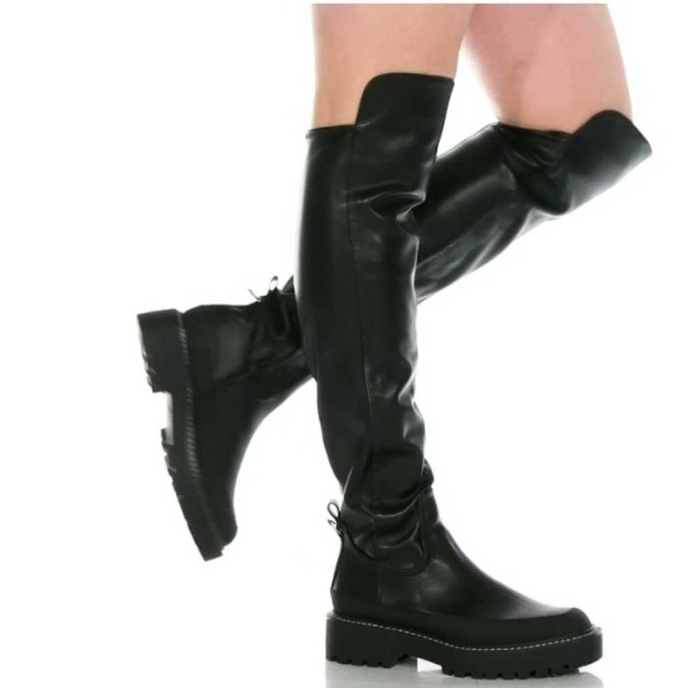 Sam Edelman Lerue Over-The-Knee Boots, Black Faux… - image 2