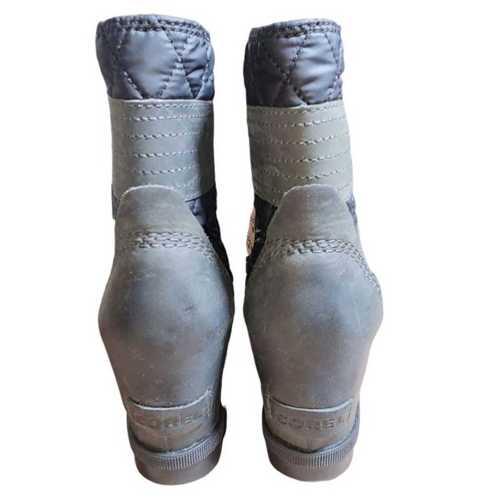 Sorel NWOT Lexie Green & Black Lace Up Wedge Heel… - image 5